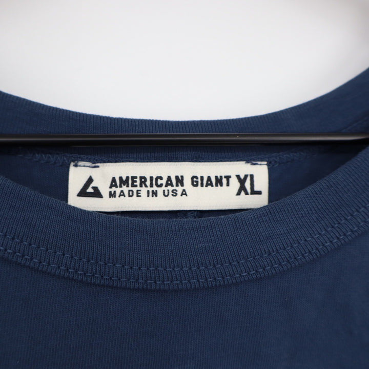 American Giant Women's Muscle Tee Dress Size XL Made in USA Bluefin