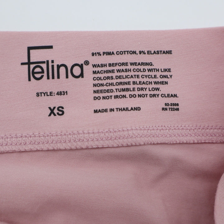 Felina 4831 Pima Cotton Blend Hipster Panties Dusty Rose Pink XS