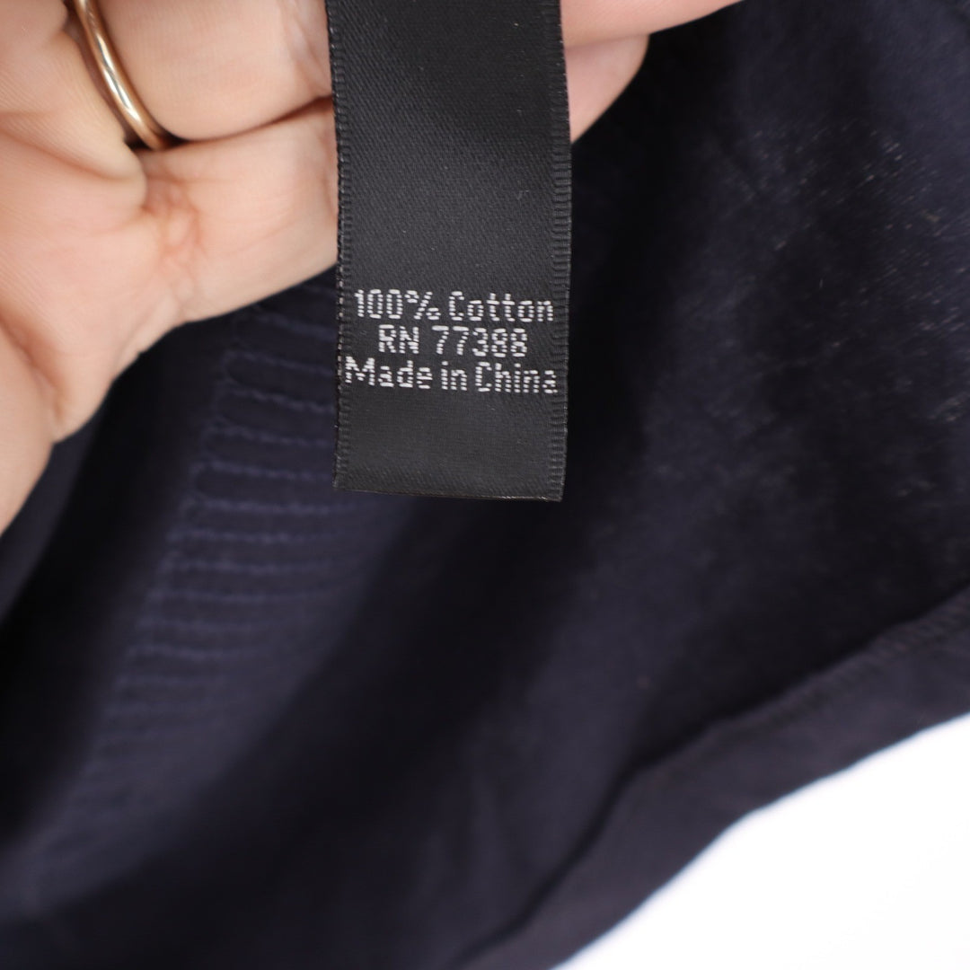 J.Crew Navy Blue Sequin Striped Racerback Cotton Tank Dress Small