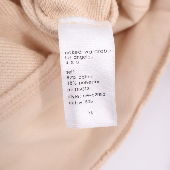 Naked Wardrobe Tan Beige Oversized Sweatshirt and Joggers Lounge Set XS