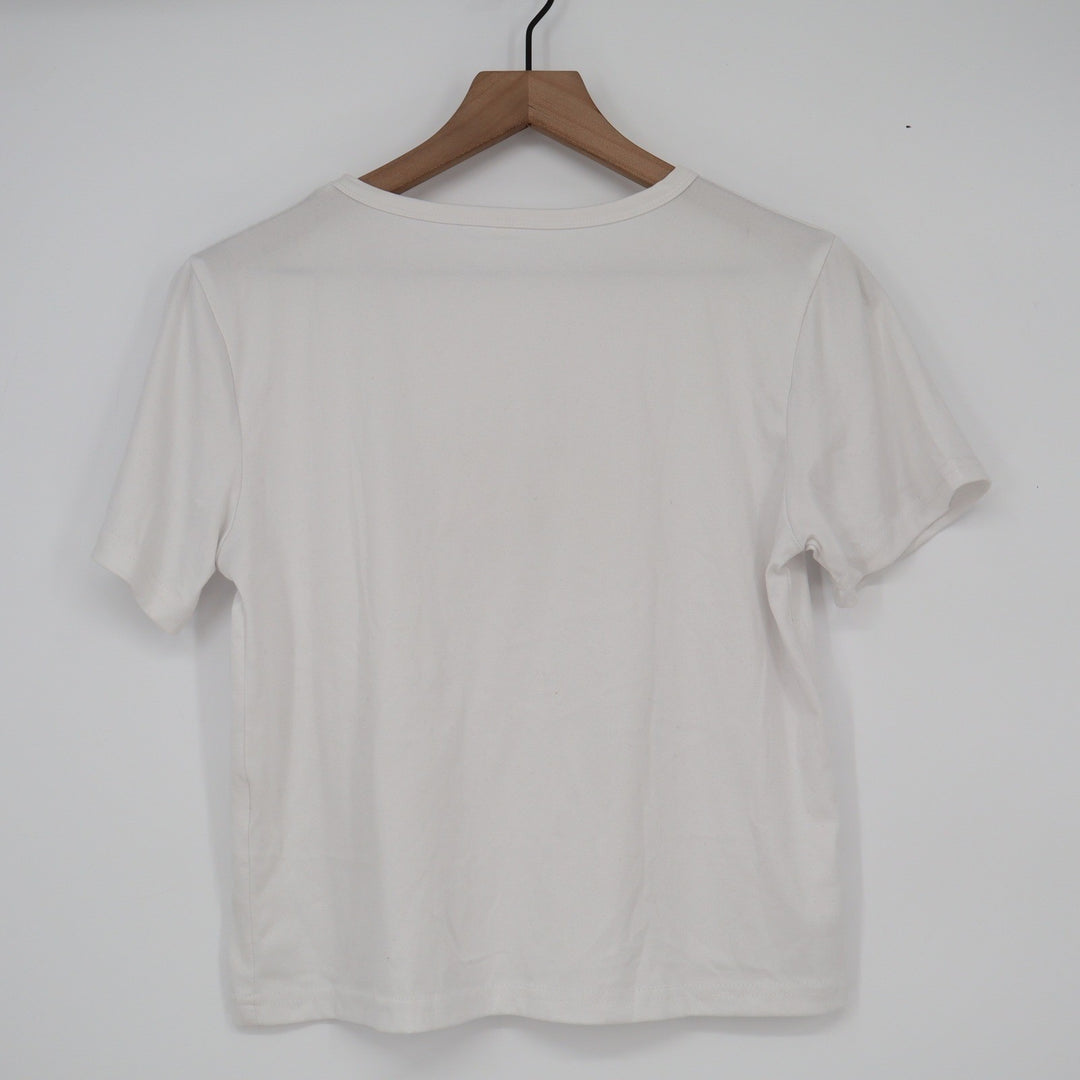The Bear is Tired Sleeping Panda Graphic Tee White Short Sleeve XS