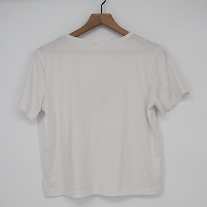 The Bear is Tired Sleeping Panda Graphic Tee White Short Sleeve XS