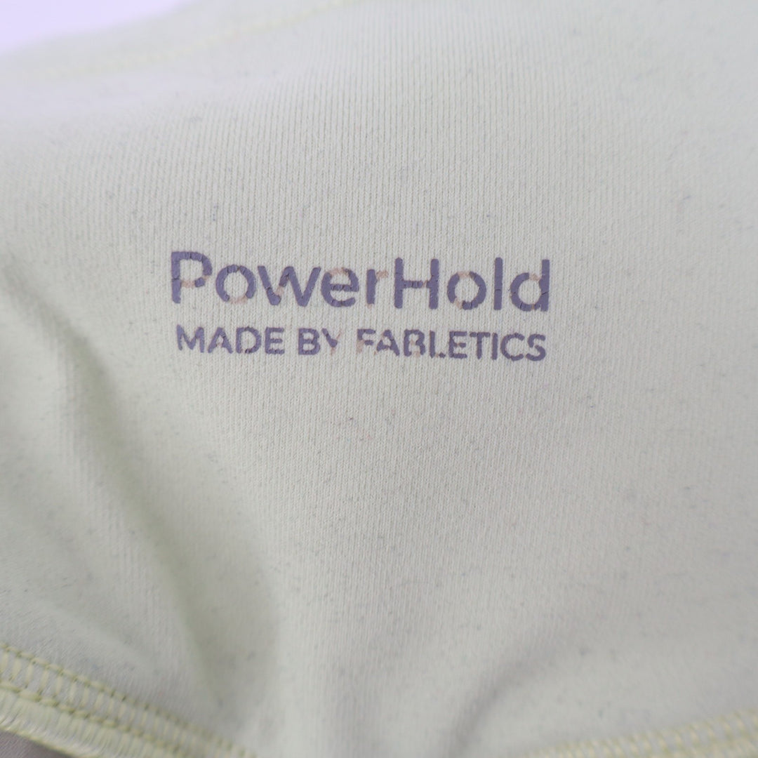 Fabletics PowerHold Athletic Shorts Womens Lime Green High Waist Mid Rise