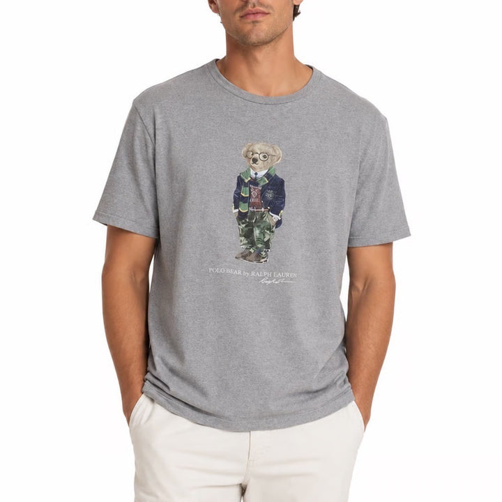 Polo Ralph Lauren Polo Bear Graphic T-Shirt Mens XL Heather Gray Short Sleeve