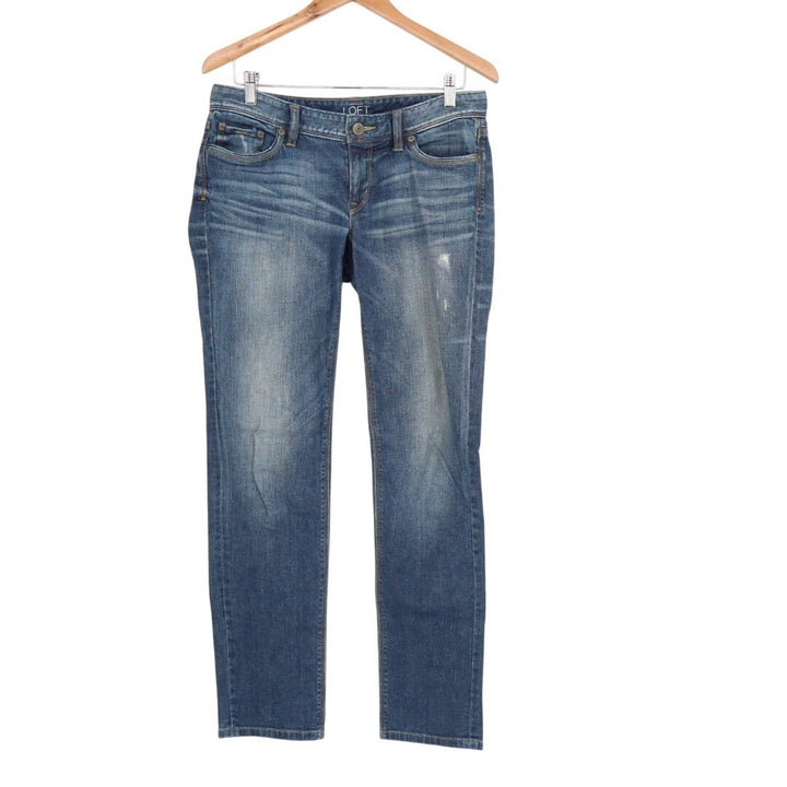 Ann Taylor Loft Modern Slim Jeans Womens 6 Blue Denim Cotton Stretch Skinny Leg
