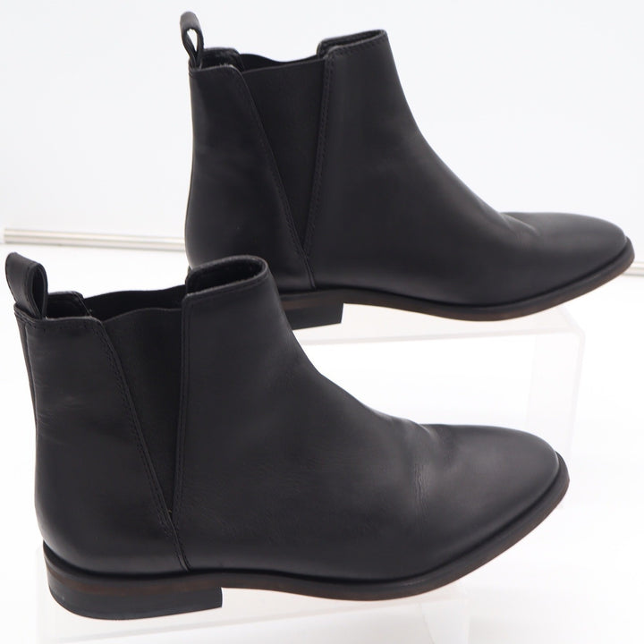 Lucky Brand Haylia Black Leather Chelsea Ankle Boots Womens 8.5 M