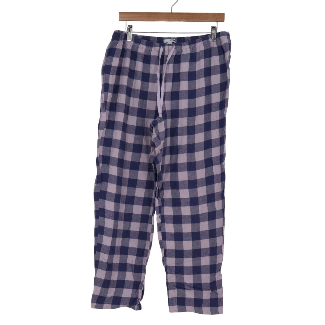Sonoma Goods For Life Purple Buffalo Check Cotton Flannel Pajama Pants Large