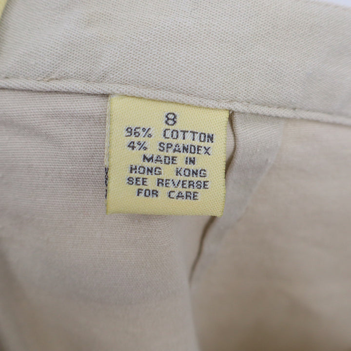 Limited America Vintage High Waisted Cigarette Pants Tan Khaki Side Zip Size 8