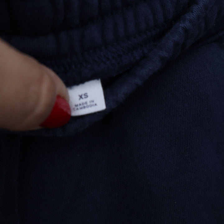 Gap Mens Fleece Logo Shorts Navy Blue Elastic Drawstring XS