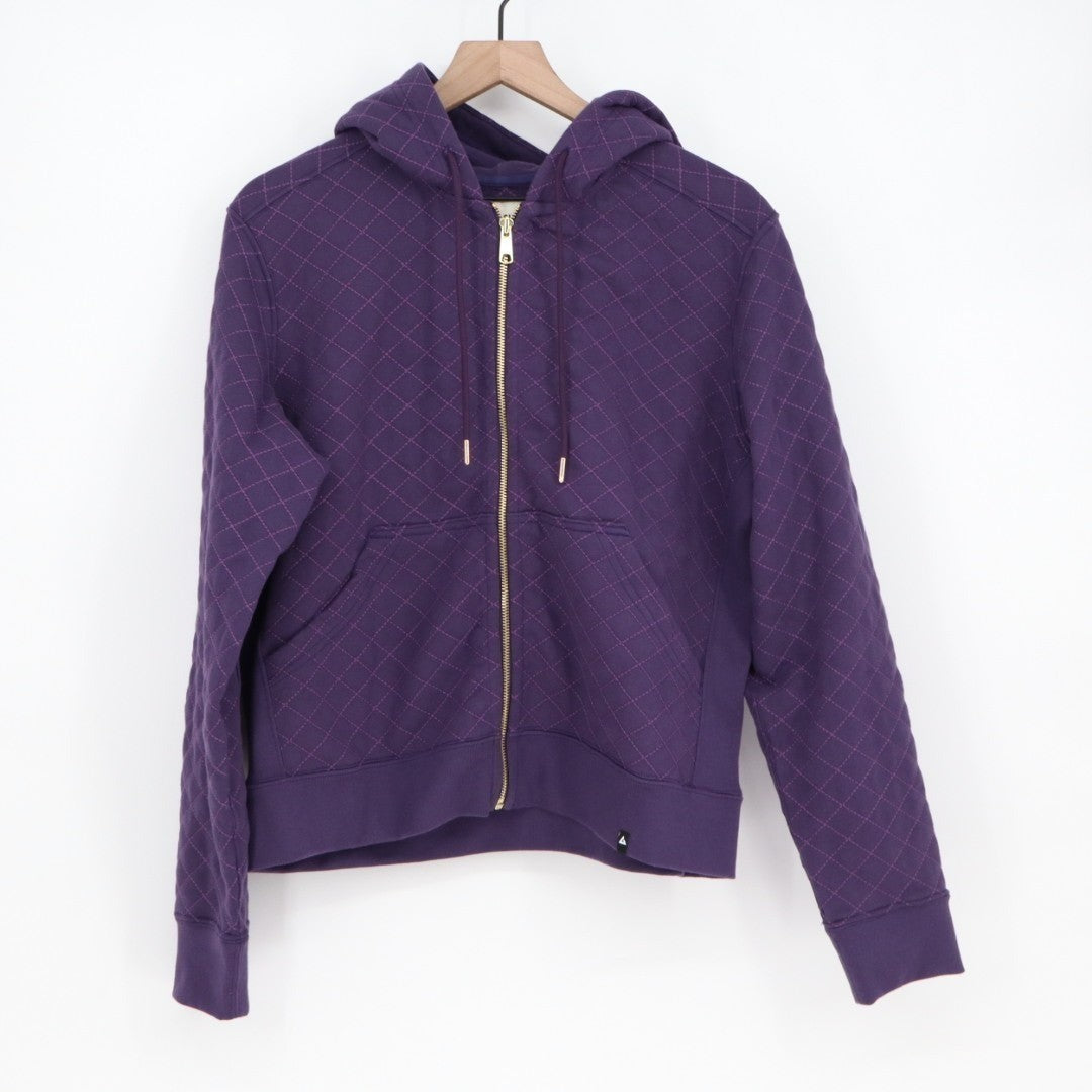 American Giant Diamond Stitch Classic Full Zip 2.0 Hoodie Womens M Purple Velvet