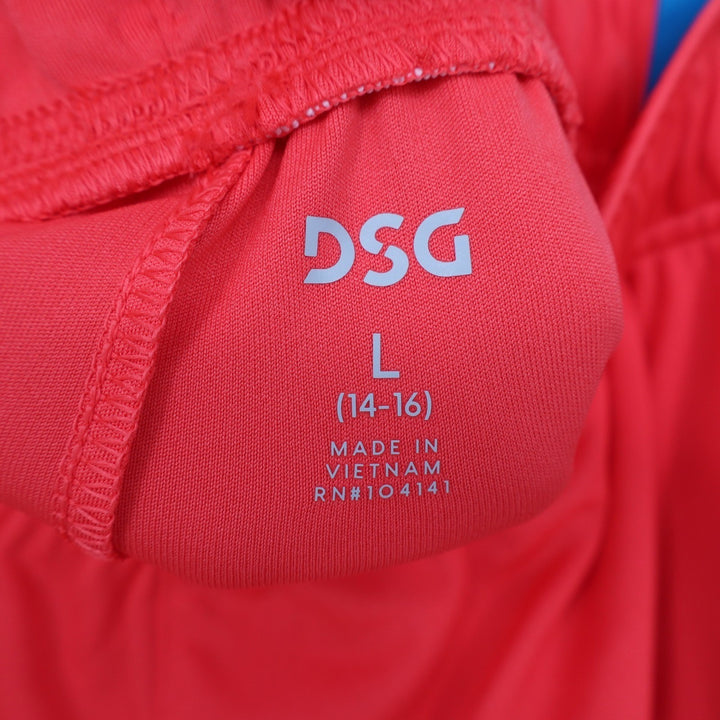 DSG Boys All Sport Short Cabana Coral Pure White L 14-16 Moisture Wicking New