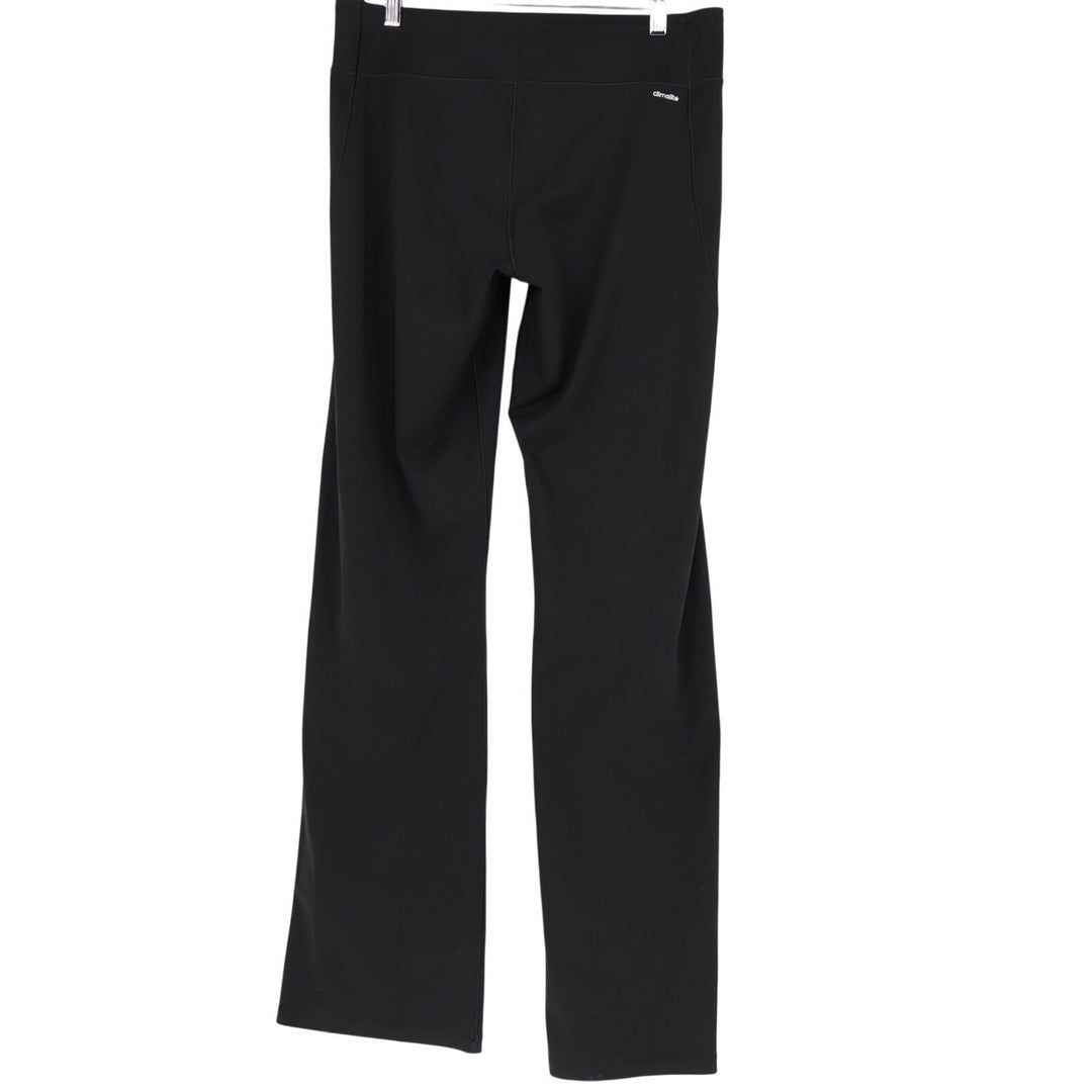 Adidas Climalite Pants Womens Large Black Stretch High Waistband Straight Leg