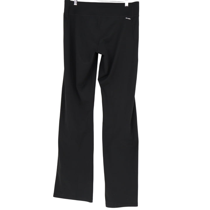Adidas Climalite Pants Womens Large Black Stretch High Waistband Straight Leg