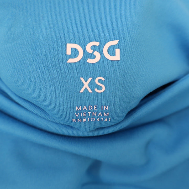 DSG Momentum 7/8 Legging Womens XS Aqua Blue High Rise Pockets NEW