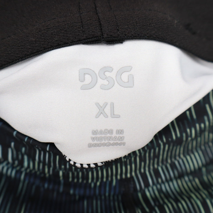 DSG Mens Run Tight XL Digital Stadium Blue Green Athletic Leggings