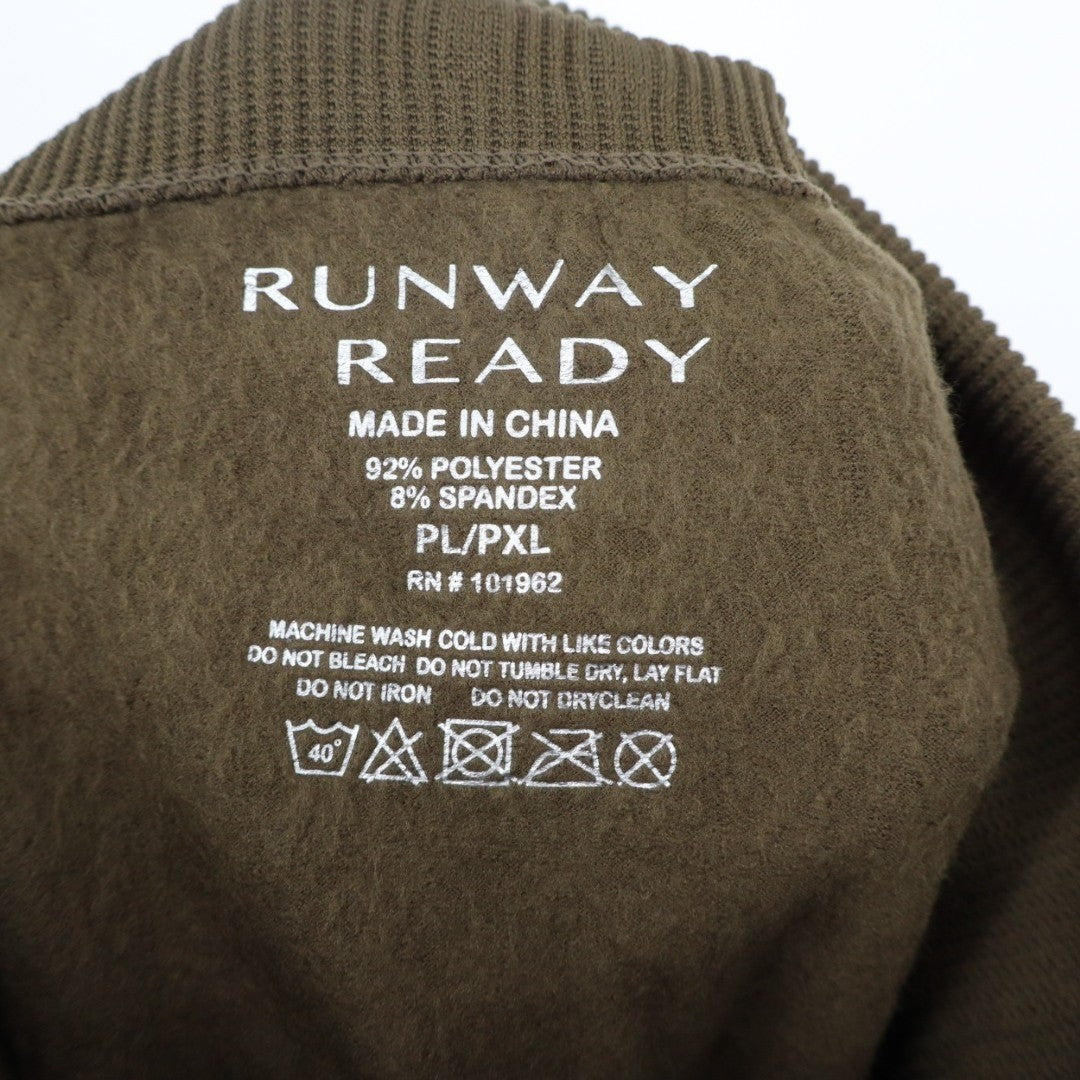 Runway Ready Leggings Womens Petite XL Olive Green Stretch High Waist Skinny Leg