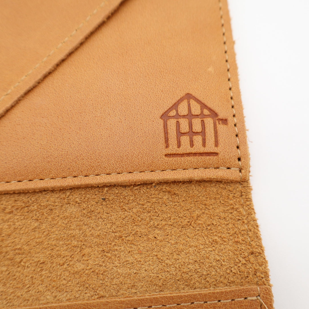 Hearth & Hand with Magnolia Womens Wallet Brown Leather Foldover Flap Pocket