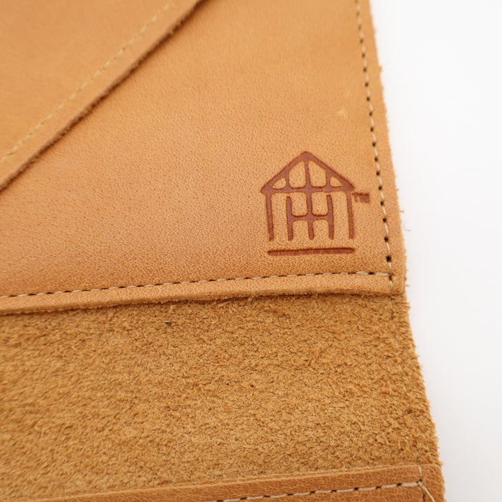 Hearth & Hand with Magnolia Womens Wallet Brown Leather Foldover Flap Pocket