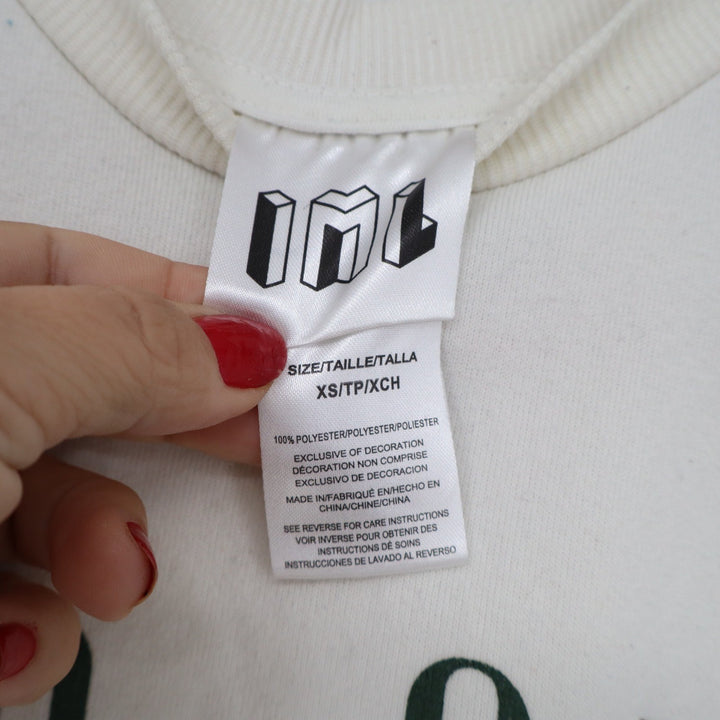 Isaac Morris Limited Big Sur Eagle Colorblock Sweatshirt Cream Green XS