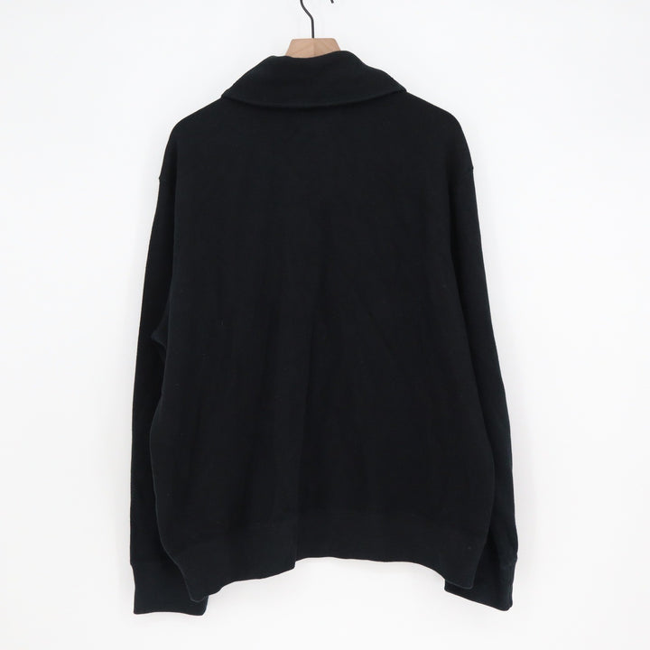 Polo Ralph Lauren Mens XXL Black Shawl Collar Button Sweatshirt Red Pony Logo