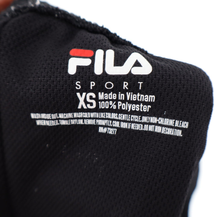 Fila Sport Womens XS Black Pink Mesh Dolphin Athletic Running Shorts