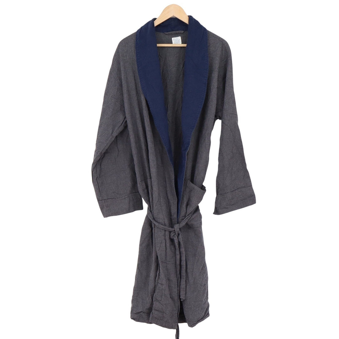 Polo Ralph Lauren Robe Mens S/M Underwear Charcoal Grey Navy Shawl Excellent