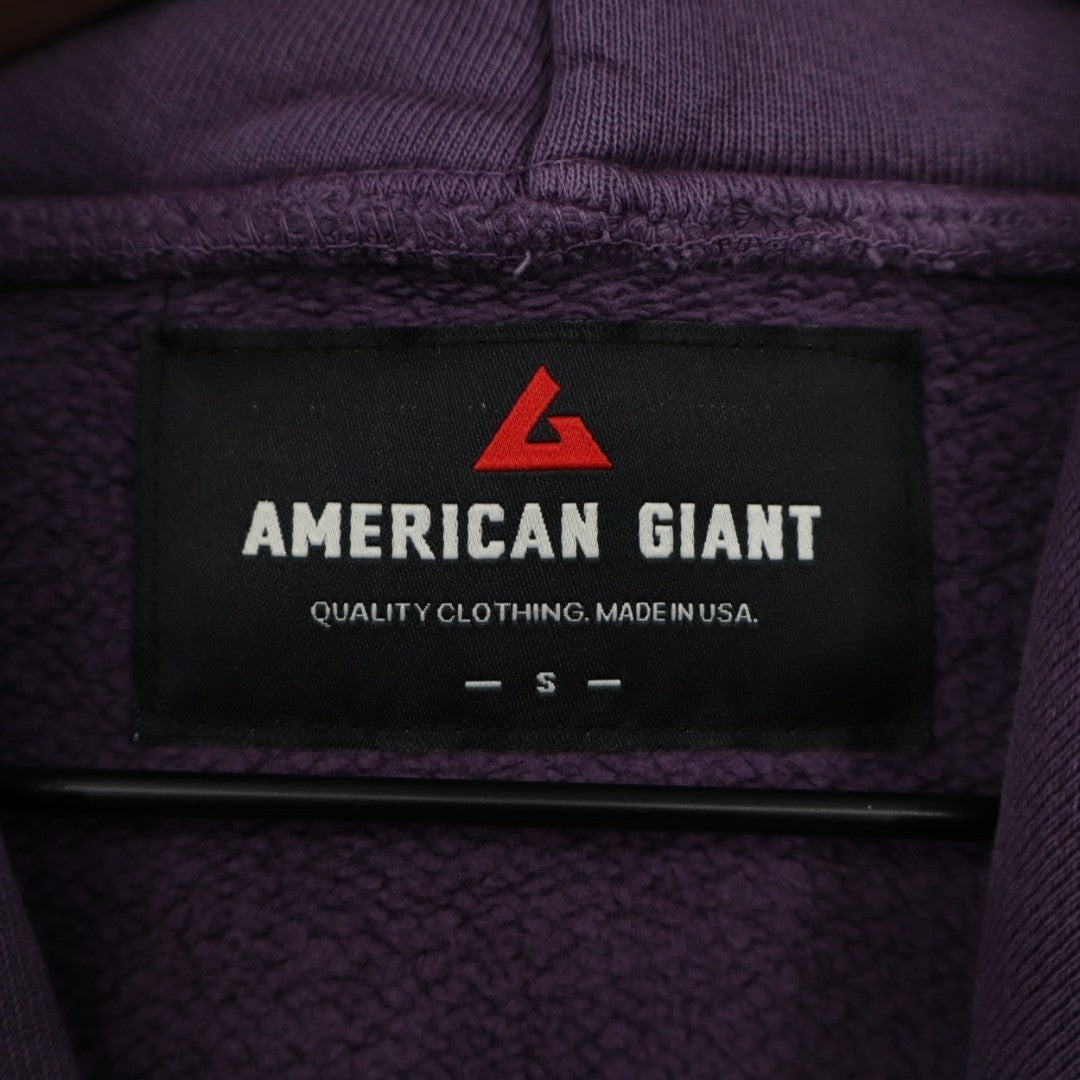 American Giant American Vintage Hoodie Unisex S Washed Navy Cosmos Oversized Fit