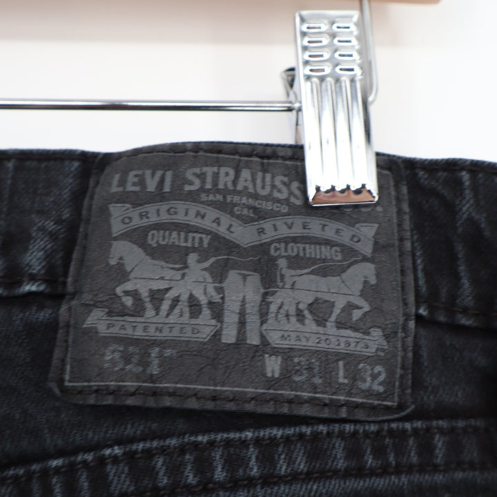 Levis 511 Slim Fit Jeans Mens 31x32 Washed Black Denim Pants