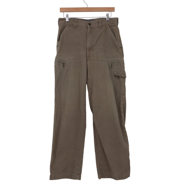 Perry Ellis America Mens 30x30 Brown Cotton Cargo Utility Pants Straight Leg