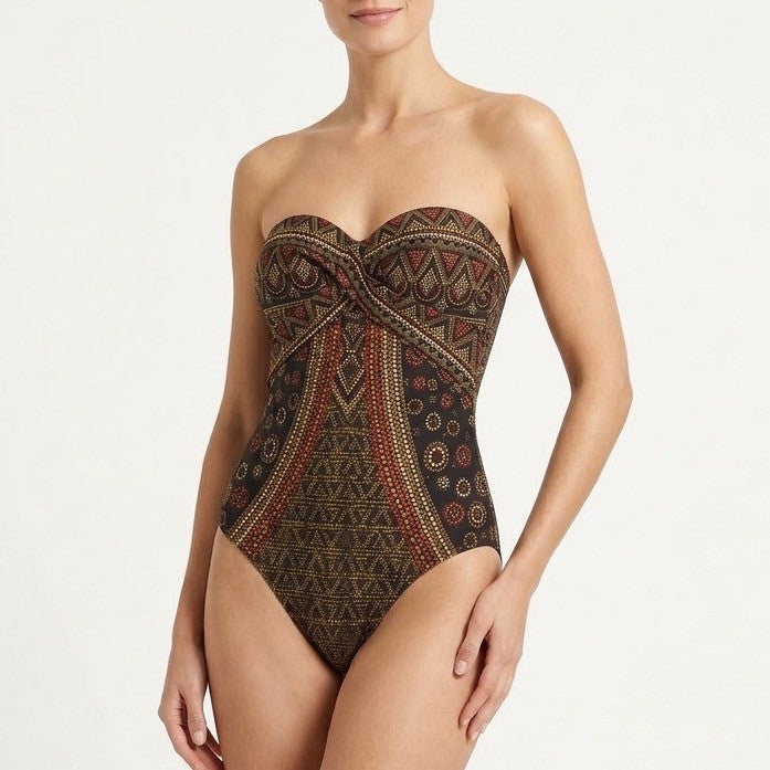 Miraclesuit Byzantium Seville One Piece Swimsuit Womens Multicolor Strapless