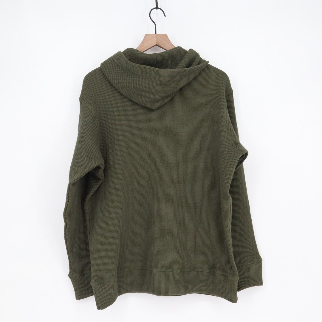 American Giant Summit Hoodie Mens Large Green Cotton Kangaroo Pocket Pullover