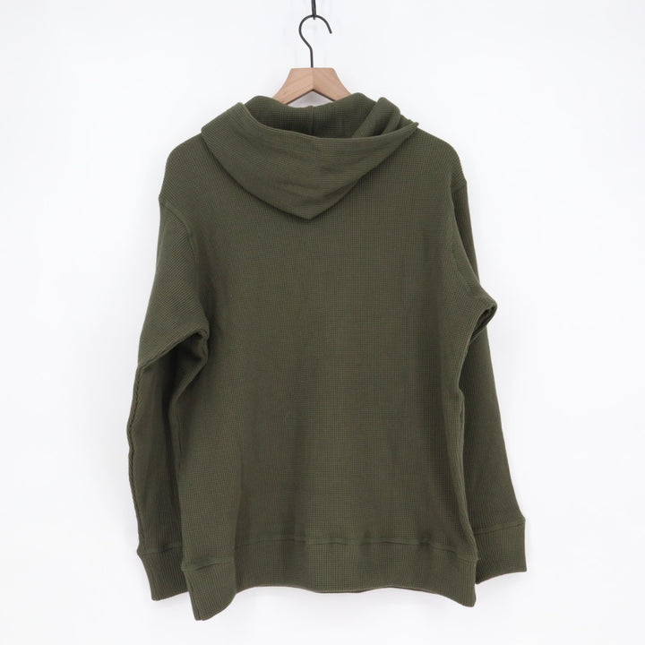 American Giant Summit Hoodie Mens Large Green Cotton Kangaroo Pocket Pullover