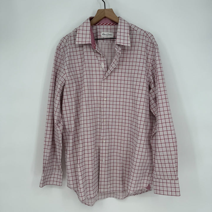 Robert Graham Shirt Mens Large Multicolor Plaid Knowledge Wisdom Faith Button Up