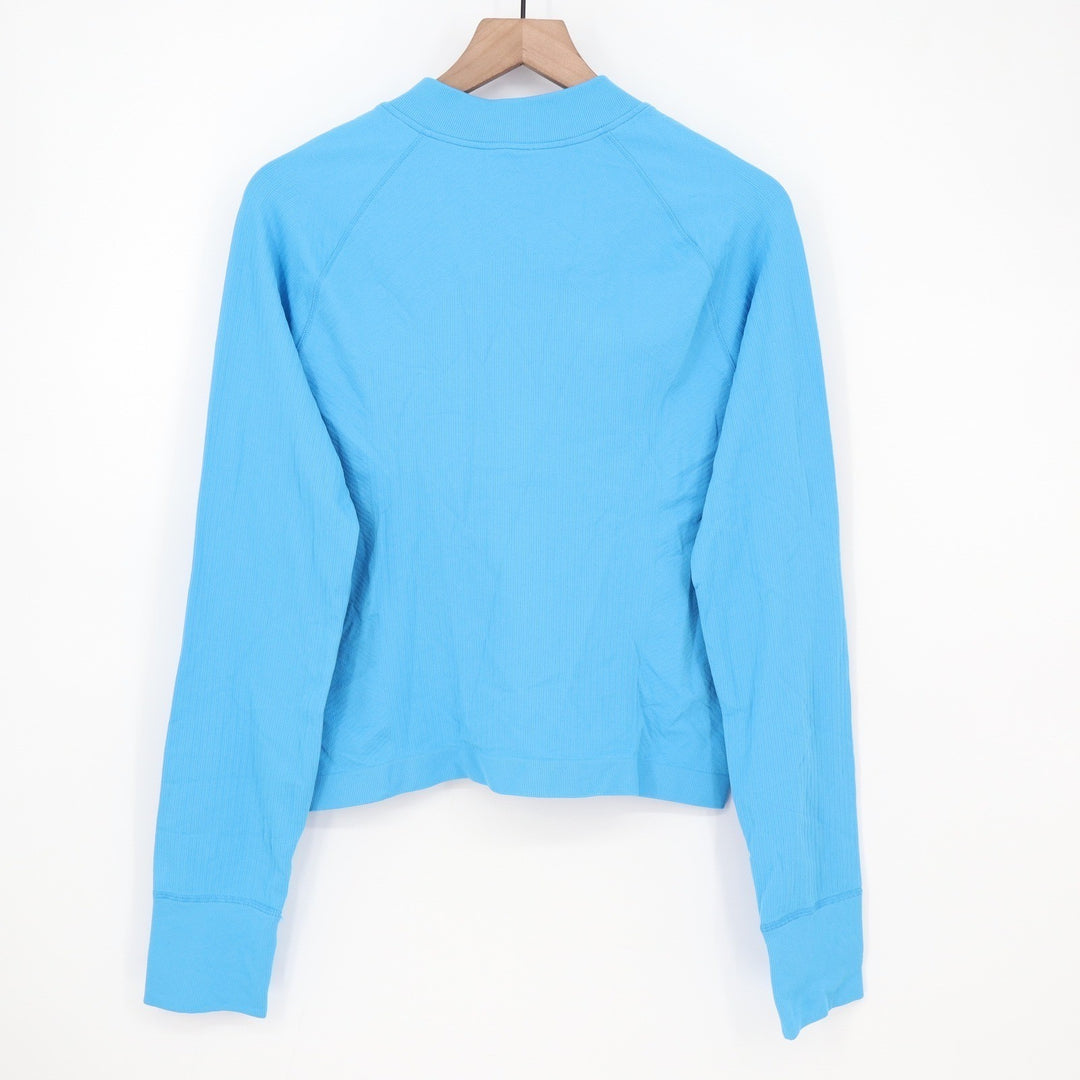 DSG Momentum Seamless 1/4 Zip Pullover Aqua Blue Womens XXL