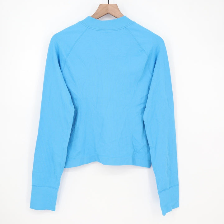 DSG Momentum Seamless 1/4 Zip Pullover Aqua Blue Womens XXL