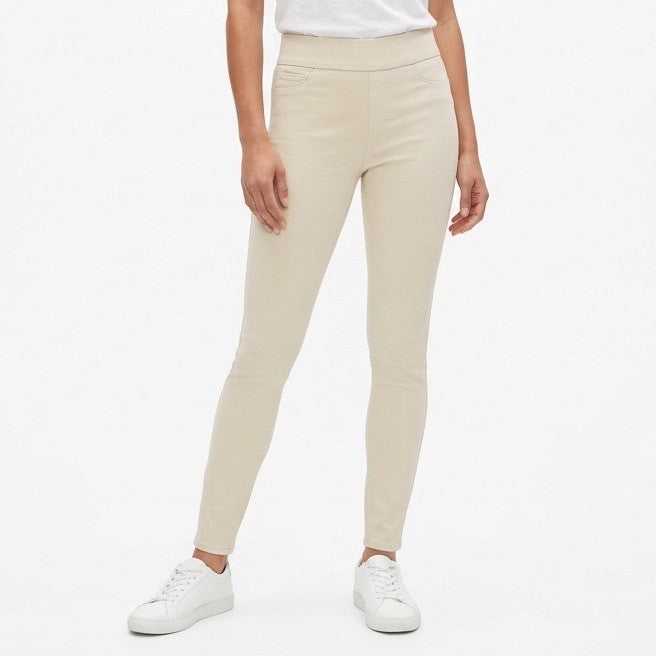 Lauren Ralph Lauren Legging Jeans Womens 4 White Denim Cotton Stretch Skinny Leg