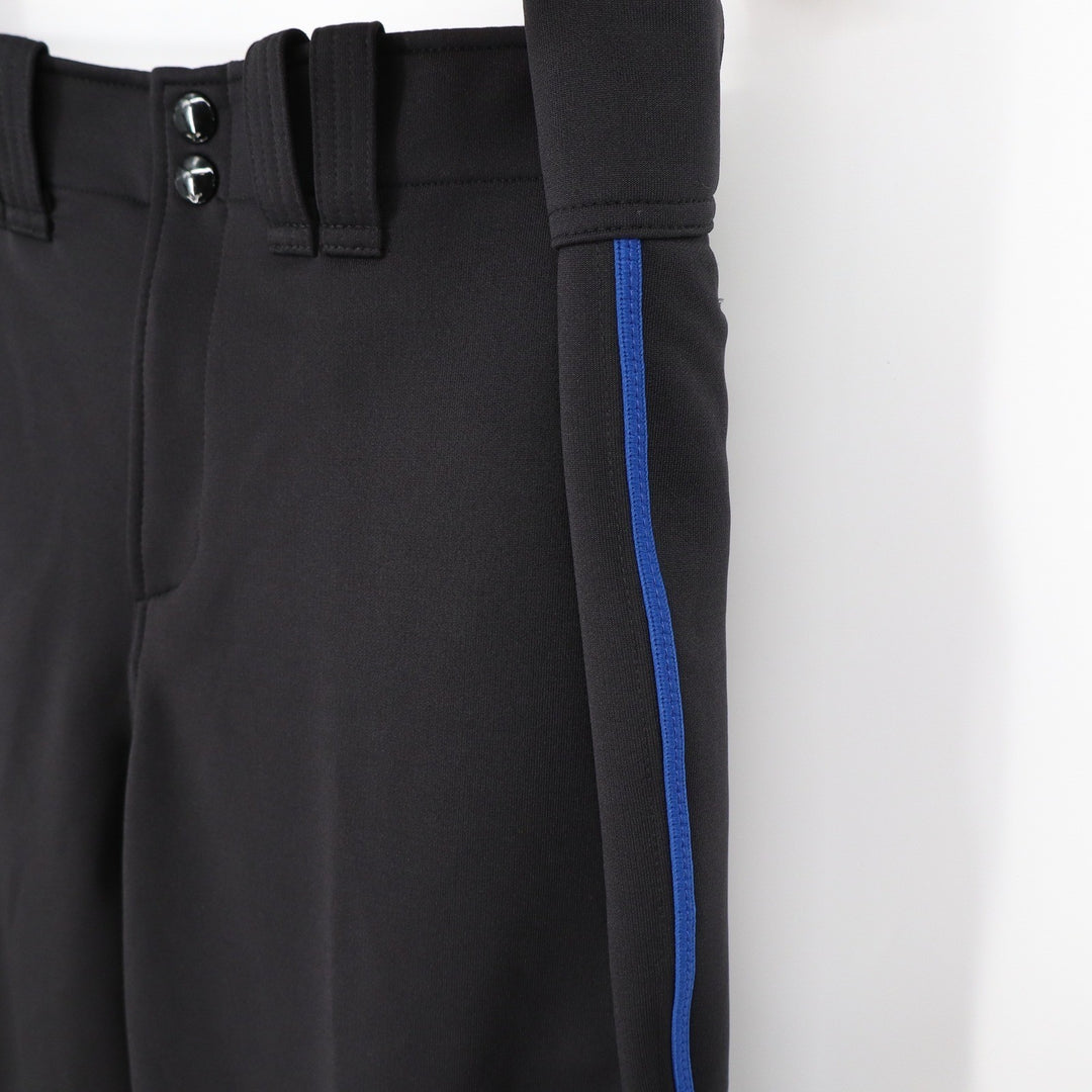 Mizuno Women XL Black Royal Blue Stripe Elastic Bottom Softball Pants
