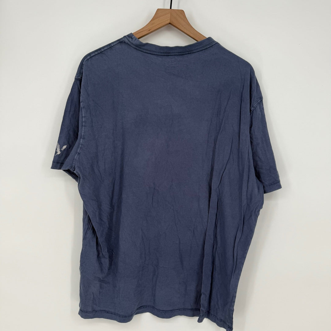 American Eagle XL Super Soft Love Wins Again Graphic T-Shirt Blue