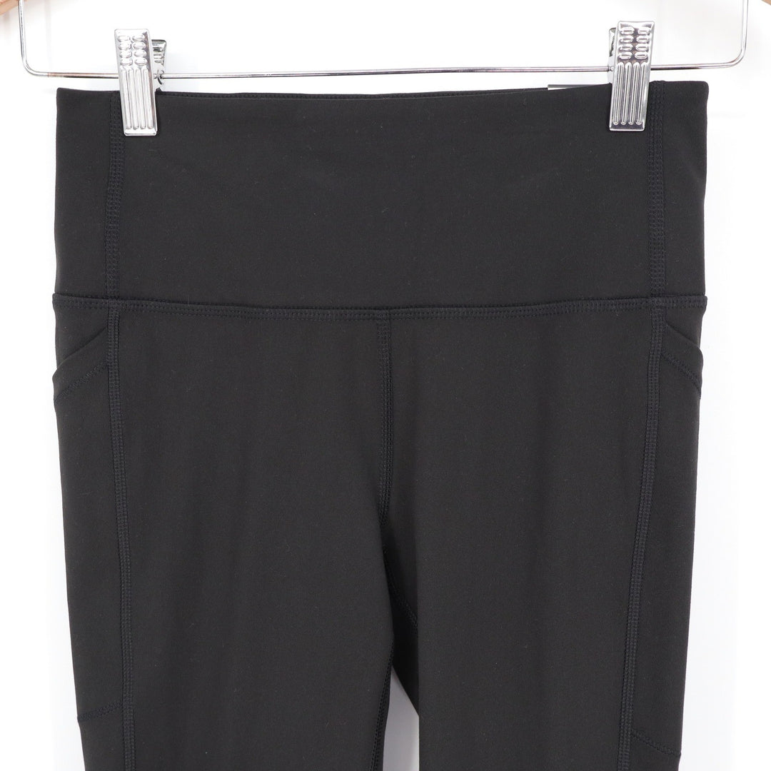 DSG Momentum Crop Leggings Womens XS Pure Black High Rise Pockets