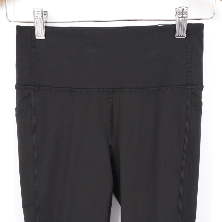 DSG Momentum Crop Leggings Womens XS Pure Black High Rise Pockets