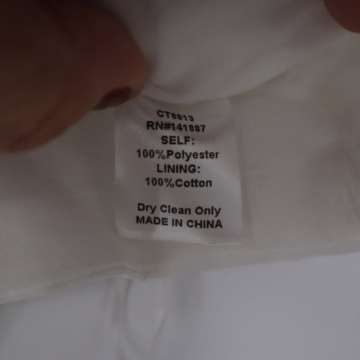 Stile Collection White Oversized Bow Detail Cropped Tank Top Large
