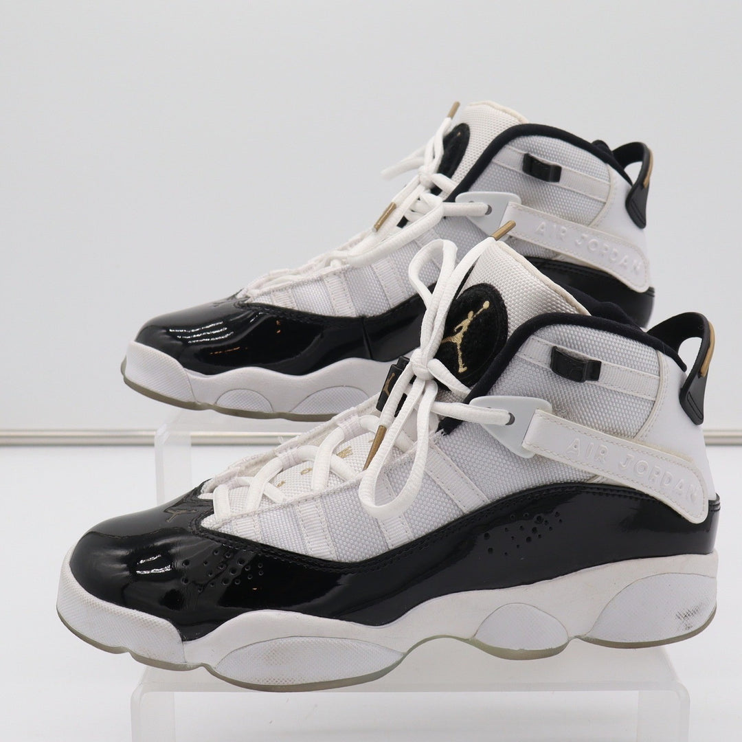 Jordan 6 Rings GS White Black Metallic Gold CW6994-100 Mens 7Y Basketball Shoes