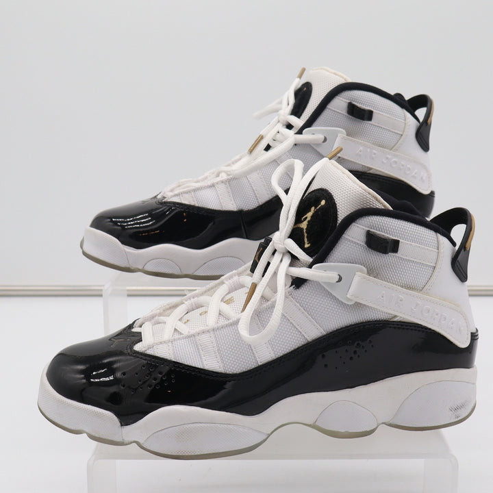 Jordan 6 Rings GS White Black Metallic Gold CW6994-100 Mens 7Y Basketball Shoes