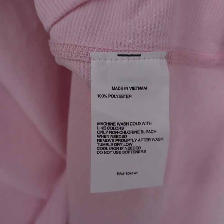 DSG Mens Short Sleeve Performance T-Shirt Pink Crew Neck Activewear Size S