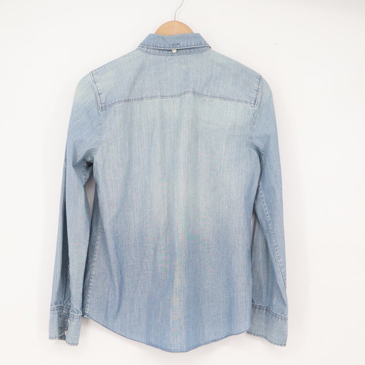 J.Crew Button-Down Womens S The Perfect Shirt Light Blue Chambray Cotton
