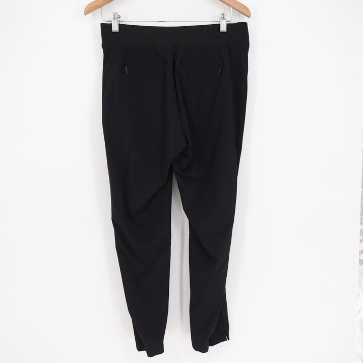 Athleta Brooklyn Ankle Pants Womens 6 Black Knit Stretch Slash Pockets Mid Rise
