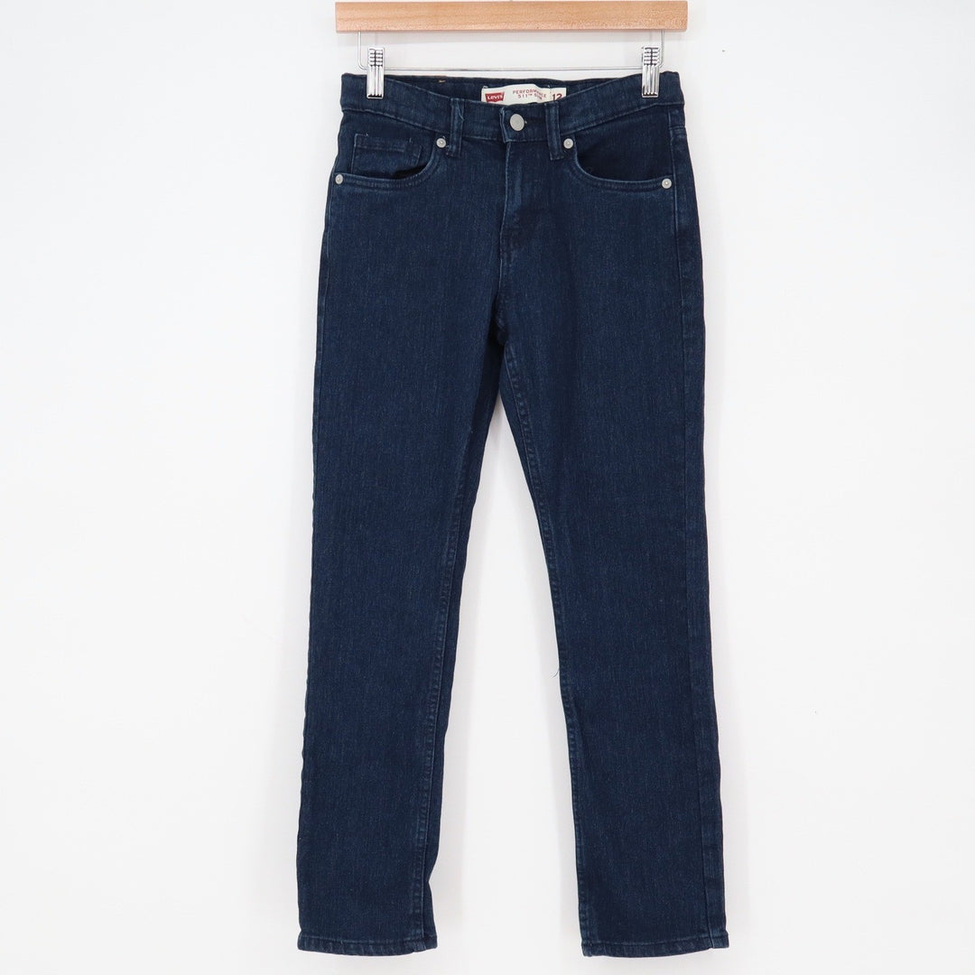 Levi's Jeans Boys 12 511 Performance Slim Dark Blue Stretch Denim Excellent