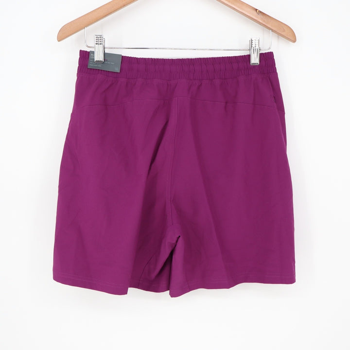 VRST Mens All-In Lined Training Shorts Black Cherry Purple 7 Inch Small NEW