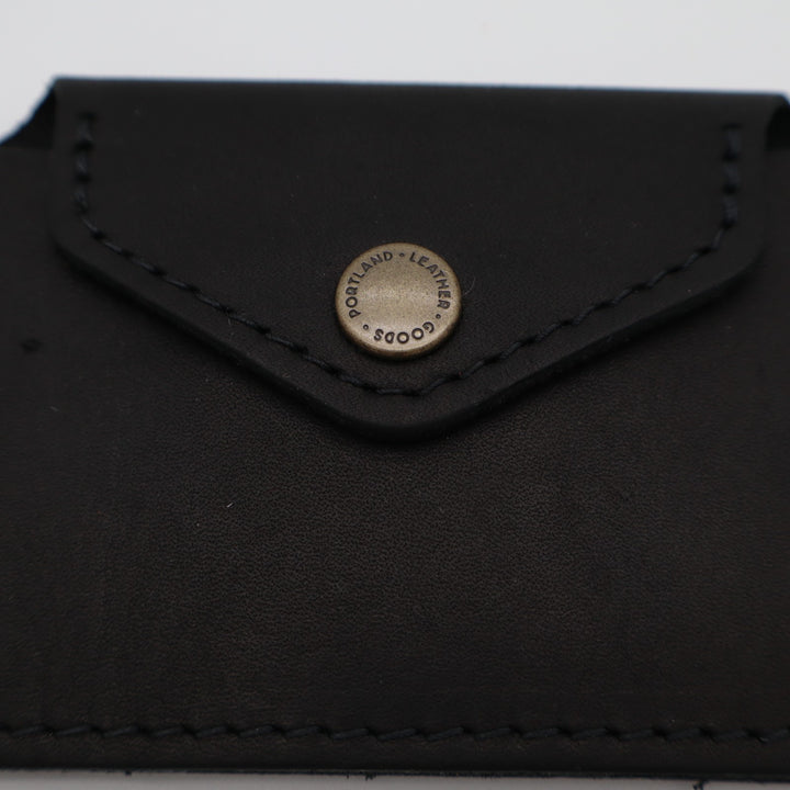 Portland Leather Goods Lovebug Womens Wallet Core Black 2 Spacious Compartments