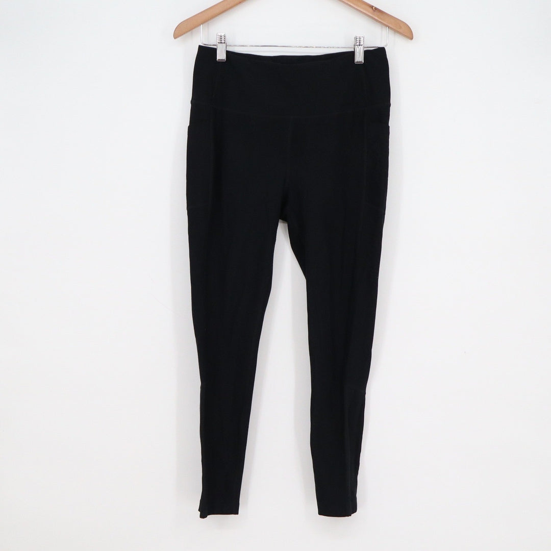 Mondetta Performance Luxury Black Leggings Side Pockets Women's Large